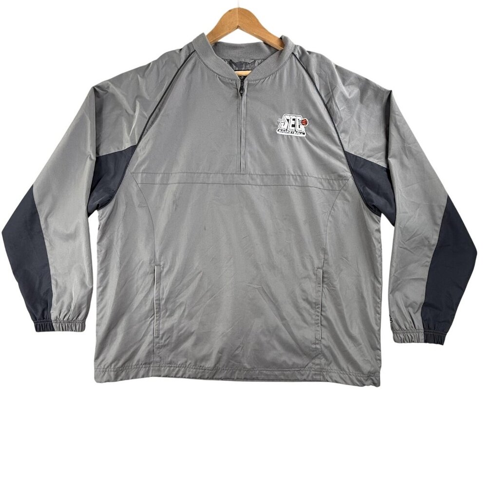 SEC Basketball Jacket Men XL Gray NCAA Tournament Champion Quarter Zip Pullover